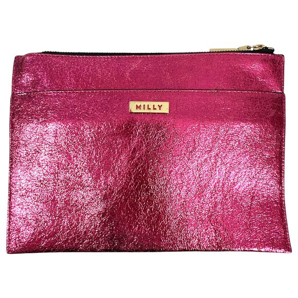 Milly Fancy AF Clutch Purse Pink Metallic - Picture 4 of 4